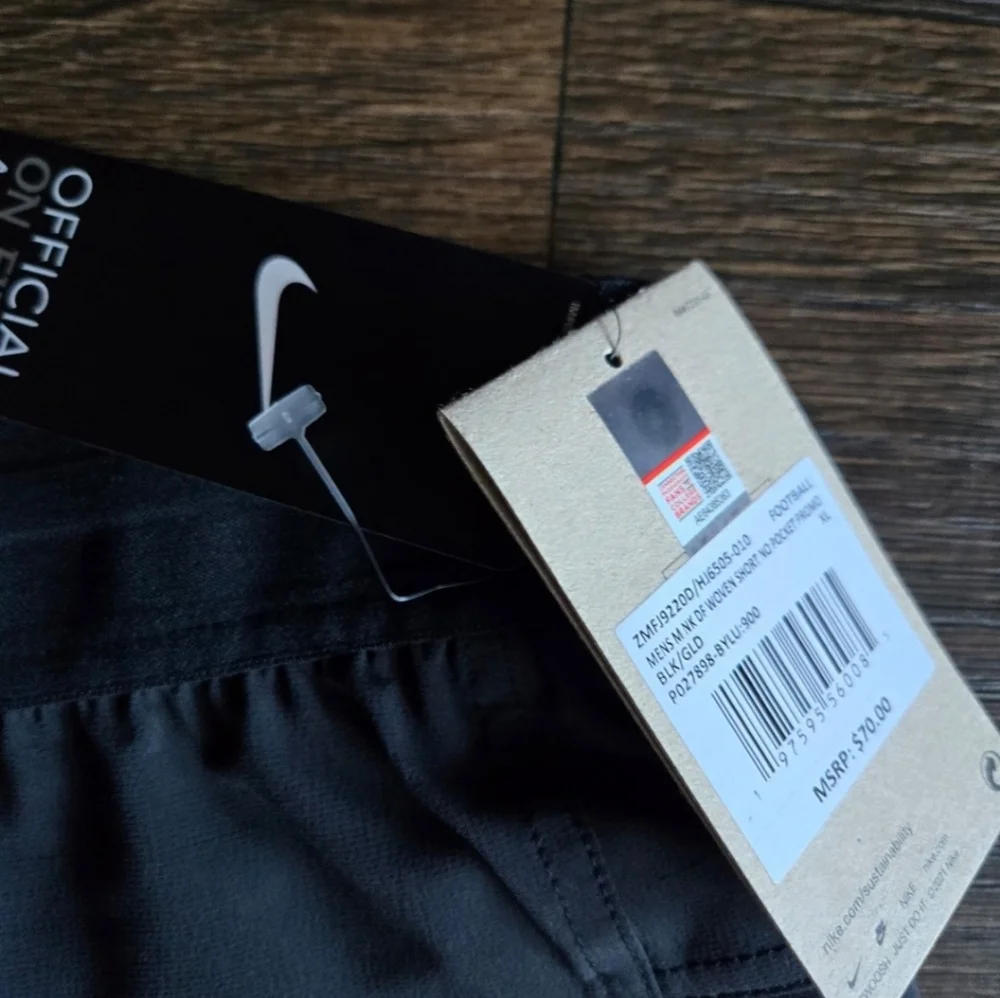 Nike Black Baylor Bears 2024/25 Sideline Performance Woven Shorts Men XL